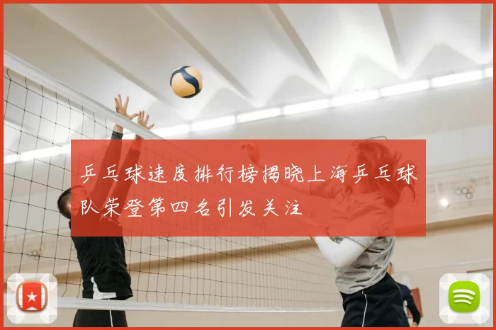 乒乓球速度排行榜揭晓上海乒乓球队荣登第四名引发关注