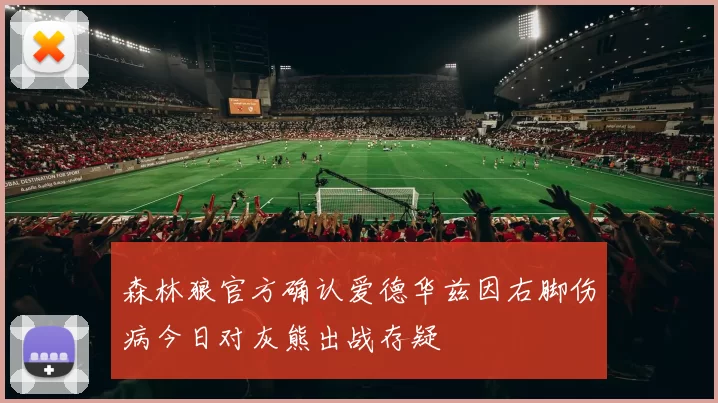 森林狼官方确认爱德华兹因右脚伤病今日对灰熊出战存疑