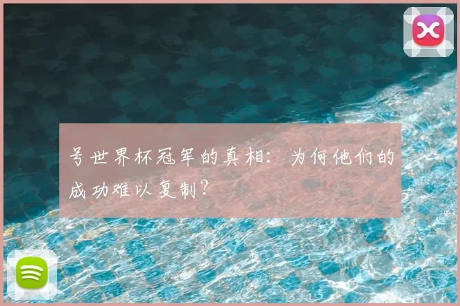 号世界杯冠军的真相:为何他们的成功难以复制?